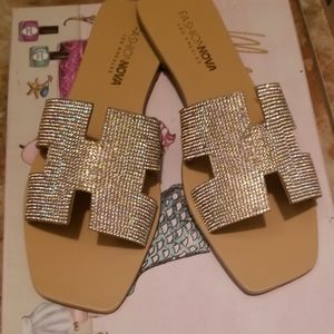 New Fashion nova sparkly slides